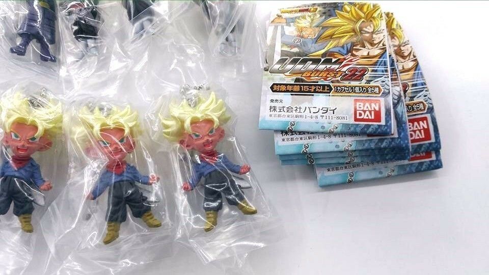 Dragon Ball UDM Burst 22 Mini Figure Mascot x10 Trunks Zamasu Hit
