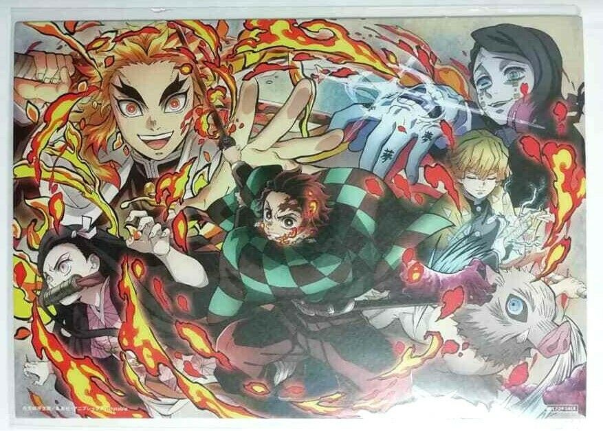 Kimetsu no Yaiba Demon Slayer MUGEN Bonus A5 Illustration Card Kamado Rengoku