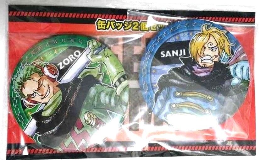 One Piece Can Badge Button Roronoa Zoro Vinsmoke Sanji Jump Shop