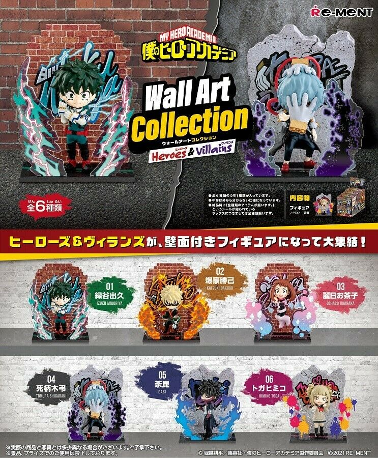 My Hero Academia Wall Art Collection Mascot Figure Dabi Toya Todoroki