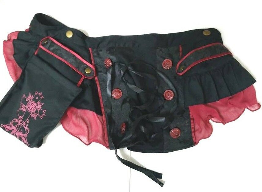 D.gray-man h.NAOTO Lenalee Lee Gothic Skirt Rubber Free Size Cosplay ###