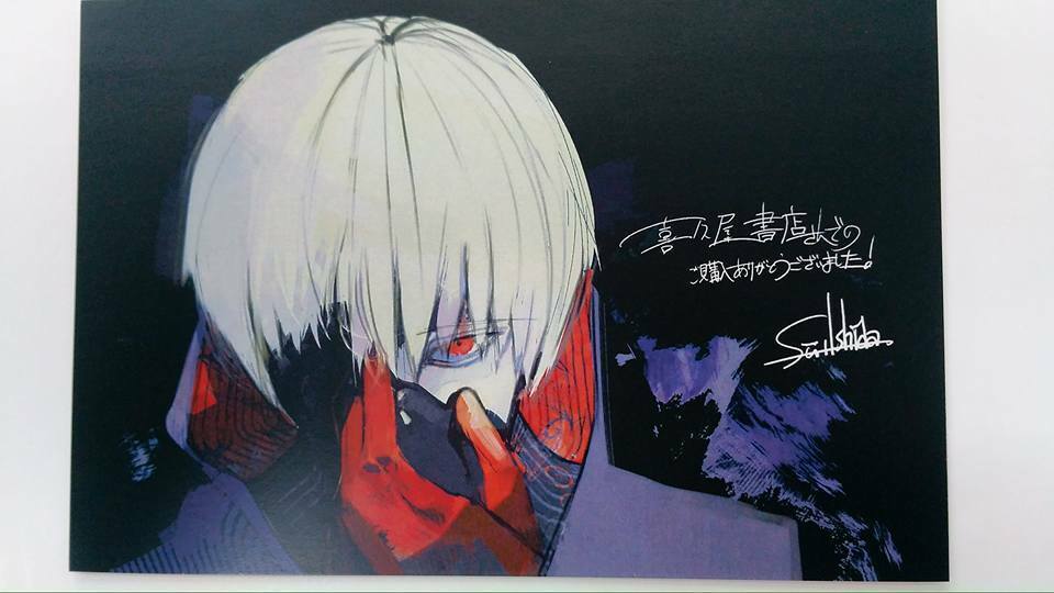 Tokyo Ghoul Bonus Postcard Ken Kaneki Illustration Sui Ishida