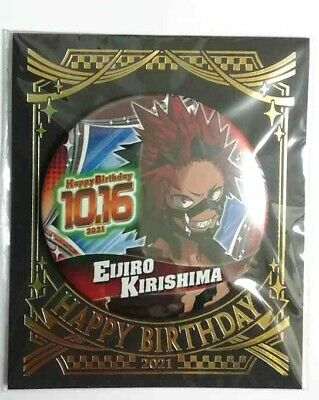 My Hero Academia Bday 2021 Can Badge Button Eijiro Kirishima