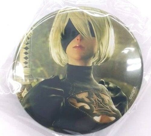 NieR Automata Mini Can Badge Button 2B 3cm Square Enix Cafe