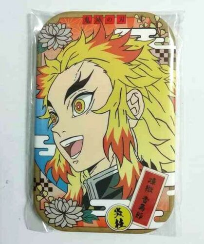 Kimetsu no Yaiba Demon Slayer Square Can Badge Button Kyoujuro Rengoku