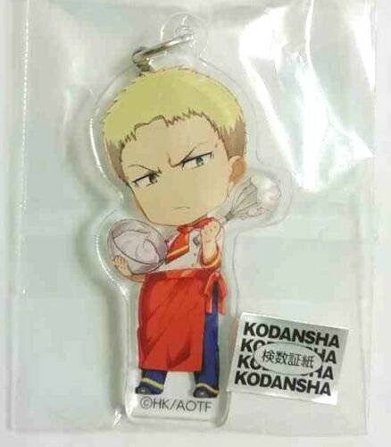 Attack On Titan Charaum Cafe Acrylic Keychain Strap Reiner Braun