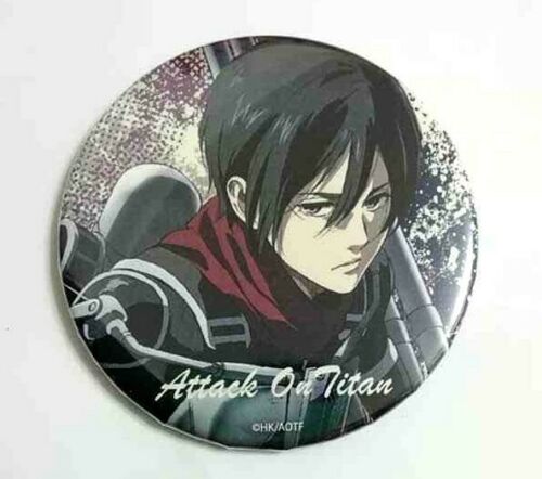 Attack On Titan MAPPA Showcase Genga Can Badge Button Mikasa Ackerman