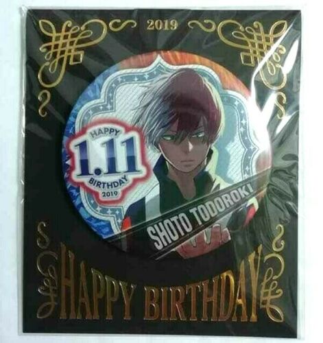My Hero Academia Bday 2019 Can Badge Button Shoto Todoroki