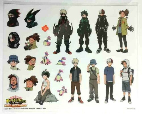 My Hero Academia World Heroes Mission Sticker Midoriya Bakugo Todoroki Rody