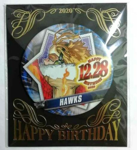 My Hero Academia Bday 2020 Can Badge Button Hawks