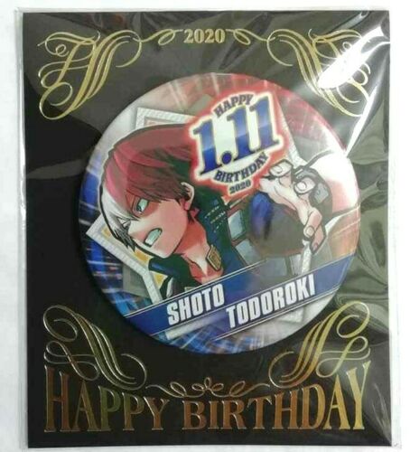 My Hero Academia Bday 2020 Can Badge Button Shoto Todoroki