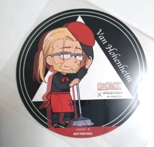 Fullmetal Alchemist Paper Coaster Van Hohenheim Princess Cafe Hagaren