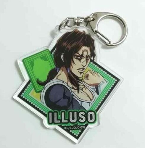 JOJO Golden Wind Acrylic Keychain Strap Illuso J-world