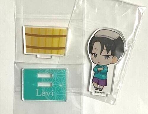 Attack On Titan Raku Spa Mini Acrylic Stand Levi Ackerman USED