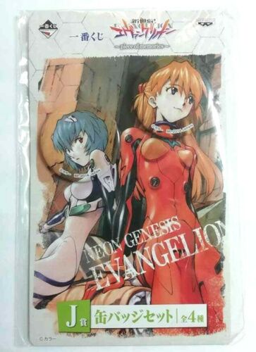 Evangelion Can Badge Button Set Rei Ayanami Soryu Asuka Langley