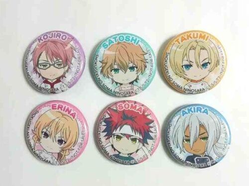 Food Wars Shokugeki No Soma Can Badge Button Yukihira Takumi Nakiri Isshiki