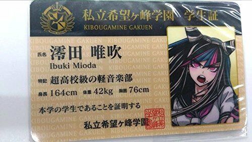 Danganronpa Student Plastic Card ID Ibuki Mioda Namja Town