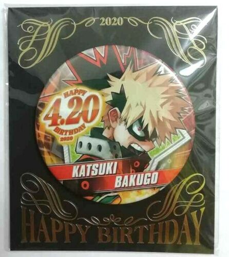 My Hero Academia Bday 2020 Can Badge Button Katsuki Bakugo
