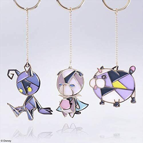 Kingdom Hearts Stained Glass Keychain Charm Shadow Chirithy Disney Square Enix