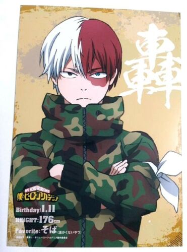 My Hero Academia AGF 2017 Card Bromide Shoto Todoroki 13x9cm