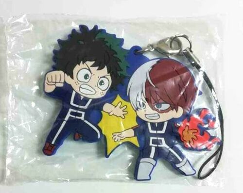 My Hero Academia Rubber Strap Charm Izuku Midoriya Shoto Todoroki