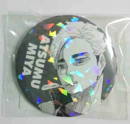 Haikyuu V HEROES All Star Hologram Can Badge Button Atsumu Miya