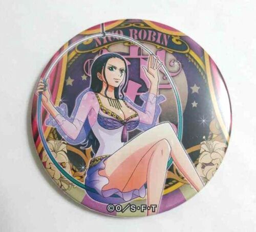 One Piece Yakara CIRCUS Can Badge Button Nico Robin