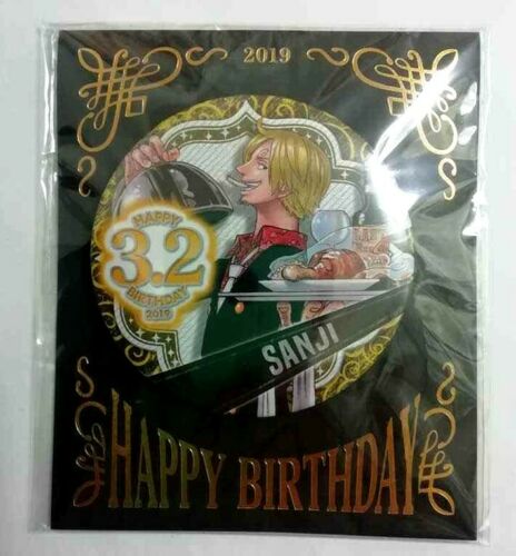 One Piece Bday Can Badge Button Vinsmoke Sanji