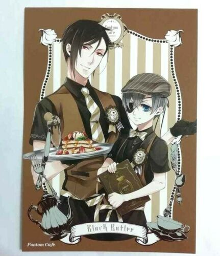 Black Butler Post Card Illustration Ciel Sebastian