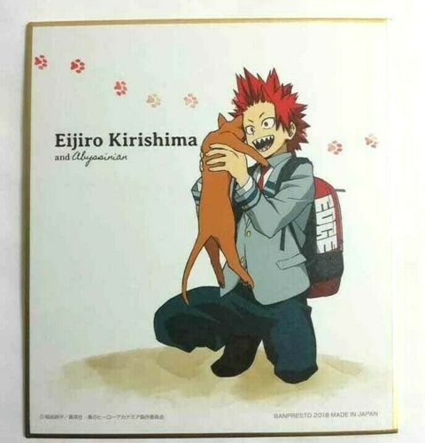 My Hero Academia Cat Autograph Shikishi Eijiro Kirishima