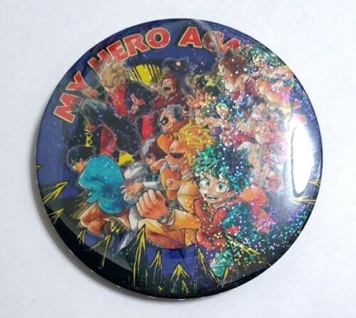 My Hero Academia Hologram Can Badge Button Midoriya All Might Bakugo