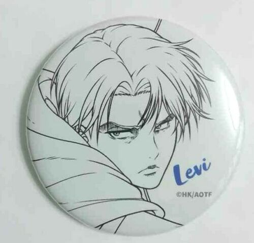 Attack On Titan MAPPA Showcase Genga Can Badge Button Levi Ackerman