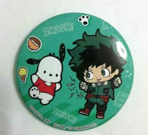 My Hero Academia Sanrio Can Badge Button Izuku Midoriya
