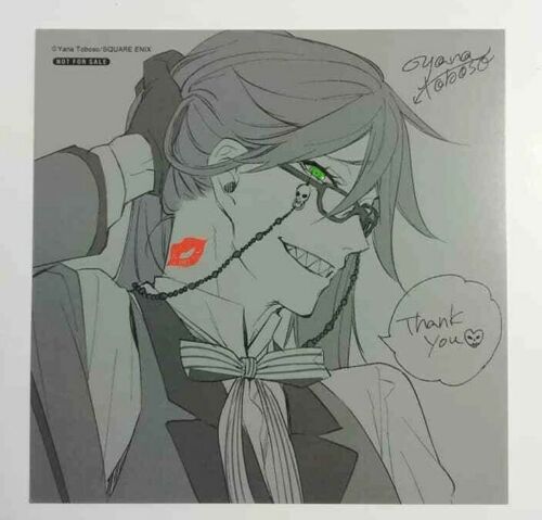 Black Butler Bonus Card Grell Sutcliff POP UP STORE 2019