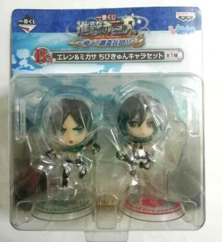 Attack on Titan Mini Action Figure Eren Yeager Mikasa Ackerman