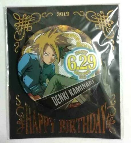 My Hero Academia Bday 2019 Can Badge Button Denki Kaminari