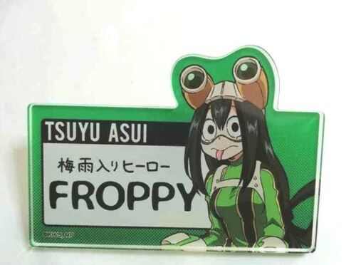 My Hero Academia Acrylic Name Badge Button Tsuyu Asui Froppy