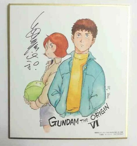 Mobile Suit Gundam THE ORIGIN Vol.6 Autograph Shikishi Rise of the Red Comet Amuro Rey