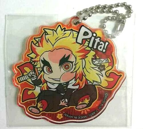 Kimetsu no Yaiba Pita Acrylic Keychain Strap Kyojuro Rengoku