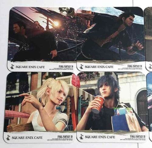 Final Fantasy XV Vol.6 Coaster x8 Noctis Prompto Ignis Gladiolus