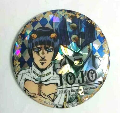 JOJO Golden Wind Hologram Can Badge Button Bruno Bucciarati