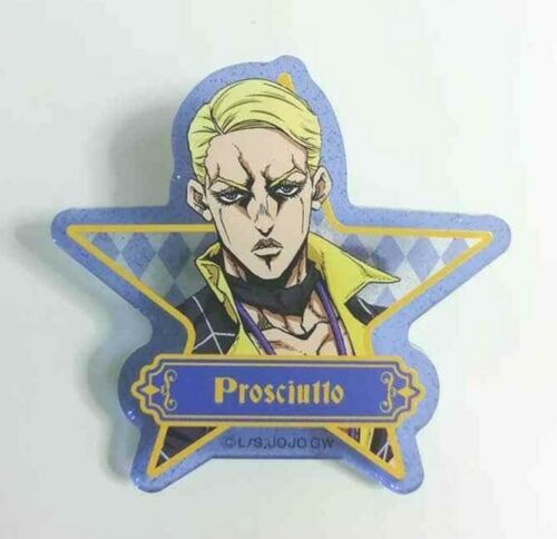 JOJO Golden Wind Star Acrylic Badge Button Prosciutto SPINNS Cafe