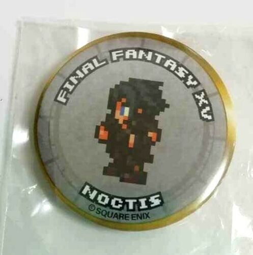 Final Fantasy XV Pixel Can Badge Button Noctis Lucis Caelum