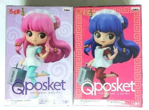 Ranma 1/2 Qposket Action Figure Statue x2 Shampoo