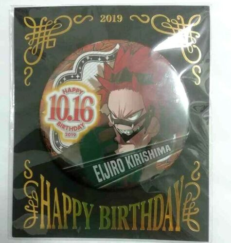 My Hero Academia Bday 2019 Can Badge Button Eijiro Kirishima