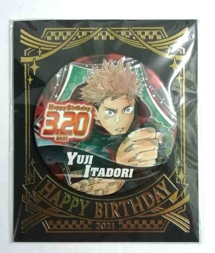 Jujutsu Kaisen Sorcery Fight Bday Can Badge Button Yuji Itadori