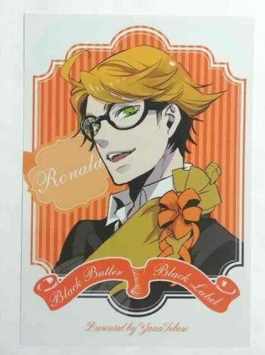 Black Butler Label Funtom Bonus Bromide Card Ronald Knox