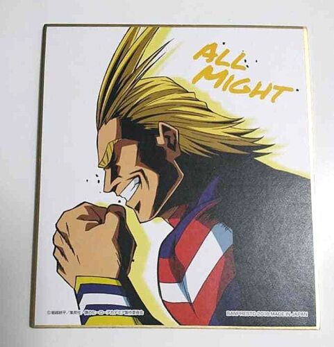 My Hero Academia Plus Ultra Autograph Shikishi All Might Yagi