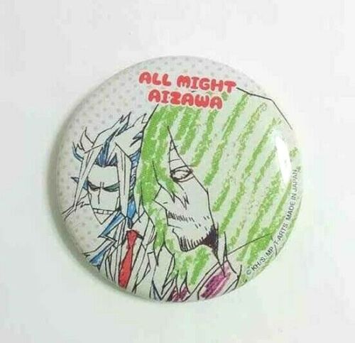 My Hero Academia Can Badge Button Shota Aizawa All Might