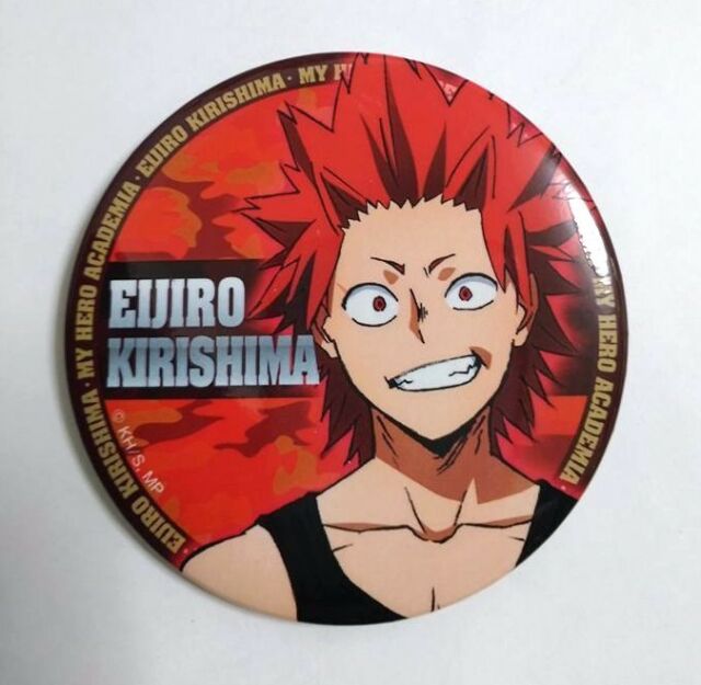 My Hero Academia AGF 2017 Can Badge Button Eijiro Kirishima
